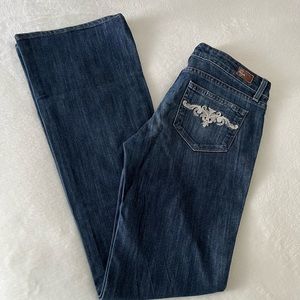Paige Hollywood Hills Classic Rise Boots Jeans Size 29